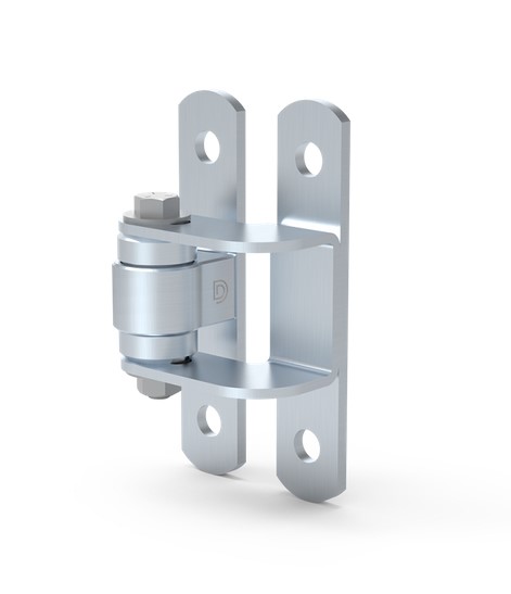 D&D Steel BadAss Face Mount Hinge for Gates up to 450 kg - Zinc Finish / Each