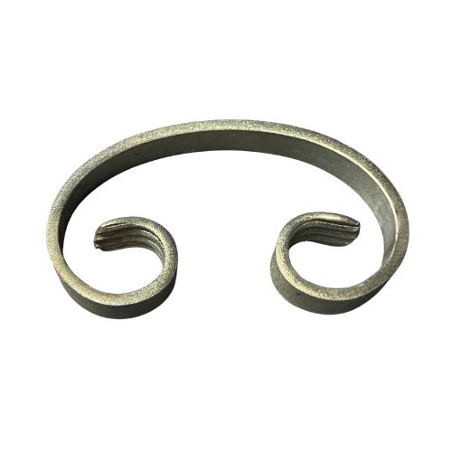 Steel C - Scroll 130mmx75mmx12mmx6mm - Zinc Plated