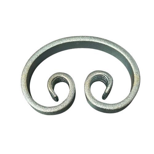 Steel C Scroll 120x80x20x6mm - Zinc Plated