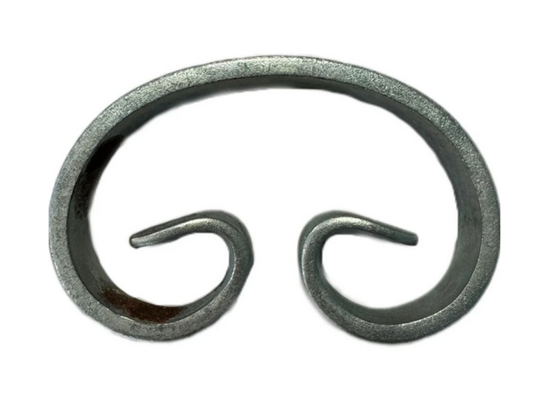 Steel C Scroll 120x80x20x6mm - Zinc Plated