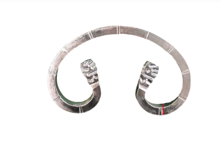 Steel C Scrolls  110x 70 x 8 mm with notched Mill Galvanizing
