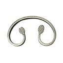Steel C Scrolls 110x 70 x 8 mm with notched Zinc Plated