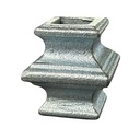 Steel Cast Knuckle 40x40mm for Square 17mm Dia - Zinc Plated
