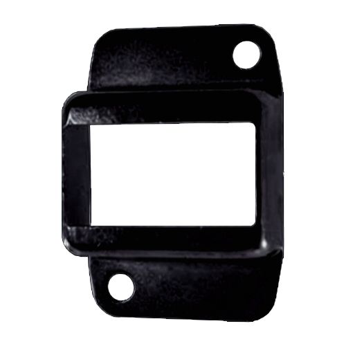 Steel Fence Rail Bracket for tube size 50x25 mm Double lugs 2 holes - Black