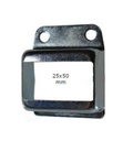 Steel Fence Rail Bracket, 50x25mm Wide Tube, Single Lug, 2 Hole