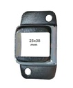 Steel Fence Rail Bracket, 38x25mm Wide Tube, Double Lug, 2 Hole