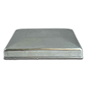 Steel Galvabond Post End Cap fit tube size 125x125mm - Zinc