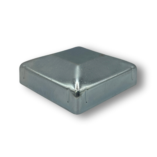 Steel Galvabond Post End Cap for Tube 75x75mm - Zinc