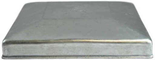 Steel Galvabond Post End Cap for tube size 150x150mm - Zinc