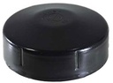 Steel Galvabond Round End Cap 60mm (50NB) Black