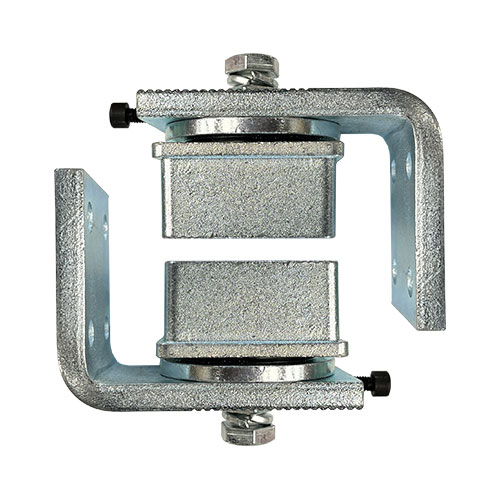 Zinc Plated Steel Insert Bolt-On Bearing Hinges For 65x65mm Steel Tube - Up To 350kg - Pair
