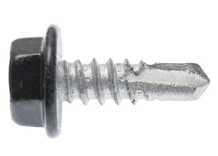 Steel Mates Hex Tek Screw 12g x 20mm Night Sky (Black)