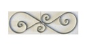 Steel S - Scroll 585x210x20x6mm - Zinc plated