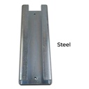Steel Sliding block holder for Picket or uneven ground Gates 280x80x26mm - Steel Zinc finished