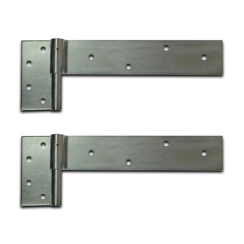 Steel Strap Timber Gate Hinge 300x50mm 14mm LH (Zinc) - pair 