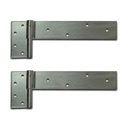 Steel Strap Timber Gate Hinge 300x50mm 14mm pin LH (Zinc) - pair