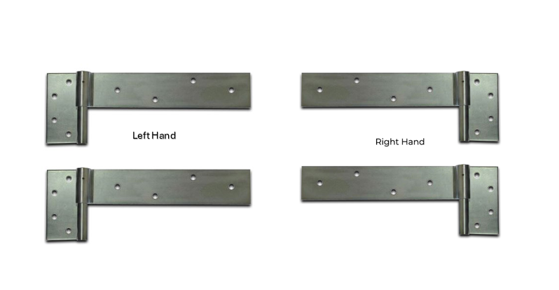 Strap Hinge 300x50mm 14mm pin For gates up to 100 kgs - both LEFT and RIGHT PAIRS