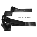 Residential Rising Gate Hinges - Type B, Black, LH Side - Pair