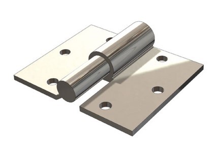 Swing Gate Screw to Screw Prison Hinge 16mm RH / pair - Zinc plated