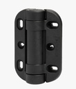 Safetech MegaKlik Adjustable Self Closing Hinges - 85kg, Black, No Legs, Safety Cap Included - Pair
