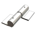 Swing Gate Weld to Weld Prison Hinge 16mm LH / pair - Zinc plated