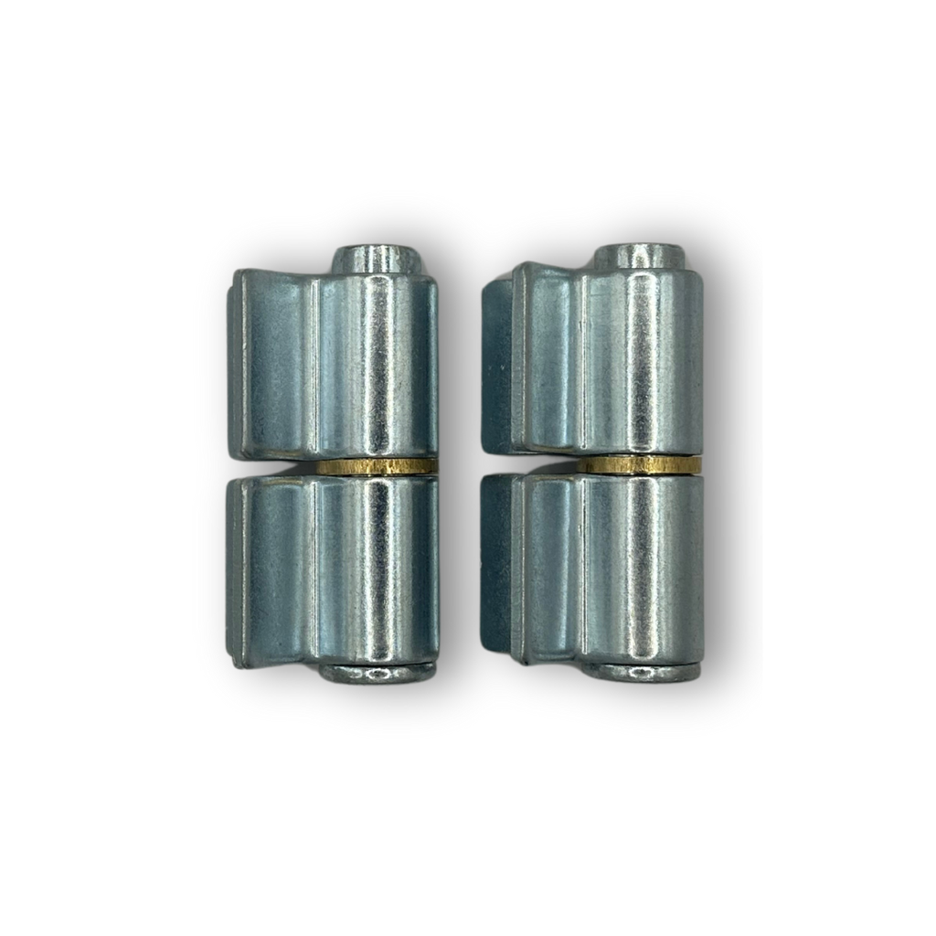 Zinc Plated Weld-On Shackle Hinges - Silver, 20mm Pin, 600kg - Pair