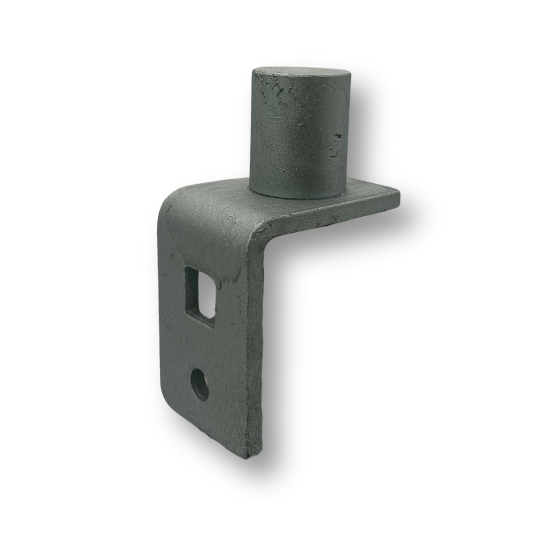 Round Tube Bolt-On Bottom Pin - 20mm, To Suit 20NB, Gudgeon Plate - Single