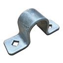 Swing Gate Hot Dip Galvanized Pipe Hinge Strap (Loose Fit, 32NB, Diamond Hole) - Strap Part Only