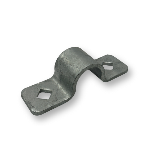Round Tube Bolt-On Hinge Strap - Tight Fit, 25NB, Heavy Duty - Single