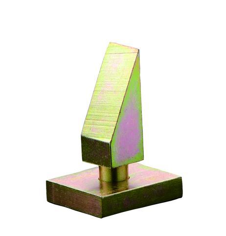 Zinc Plated Adjustable Swing Gate Upright Hinge - 20mm Pin, 70x60mm Plate - Single