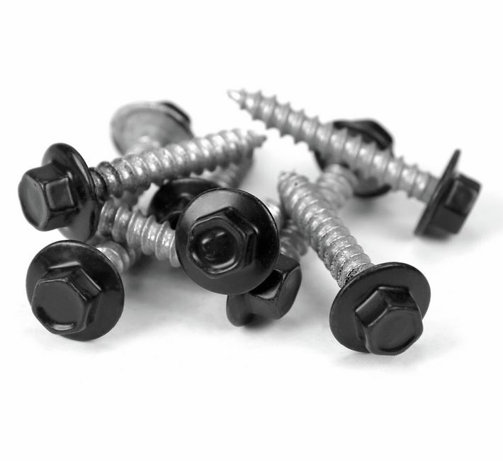 Timber Mates Hex Head Screw 12g  x 25mm in Black Colour - Single