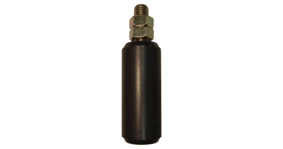 Sliding Gate Guide Roller - 40x100mm, M14 Bolt, Black
