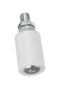 Sliding Gate Guide Roller - 40x60mm, M14 Bolt, White