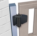 D&D TruClose Adjustable Self Closing Hinges for Gates up to 30kg : Black, for Metal/Wood, Two Legs