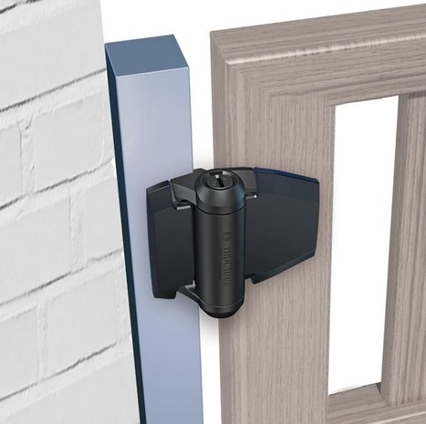 D&D TruClose Adjustable Self Closing Hinges for Gates up to 30kg : Black, for Metal/Wood, No Legs