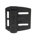 D&D TruClose Adjustable Round Self Closing Hinges - 25kg, Black, Mini Multi-Adjust, Two Legs - Pair