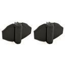 D&D TruClose Adjustable HEAVY DUTY Self Closing Hinges for Gates up to 70kg : Black, for Vinyl/Wood, 2 Leg, 21mm Gap