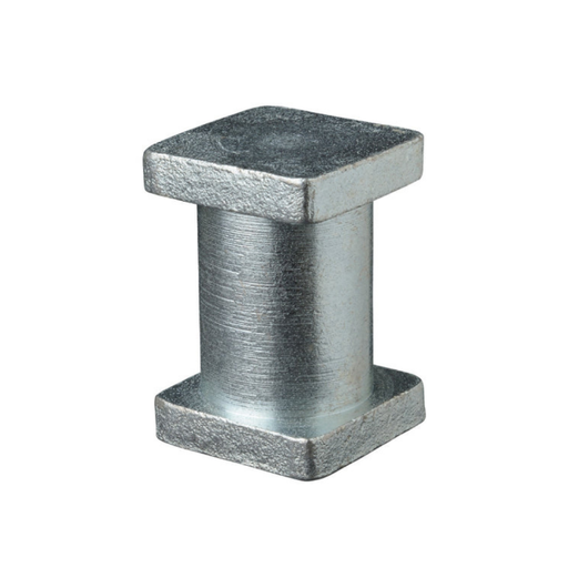 Round Tube Weld-On Adaptor - 40mm Square To 25NB Round - Single