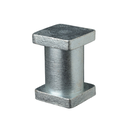 Round Tube Weld-On Adaptor - 40mm Square To 25NB Round - Single