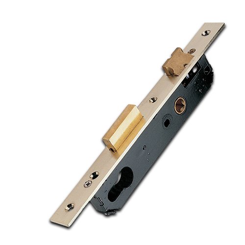 Viro Euro Insert Mortice Lock - 50x50 Frame, 30mm Backset, Gold - For Swing Gates