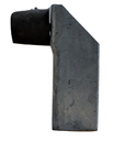 Weld-On Gate Stopper - Heavy-Duty 132mm Height