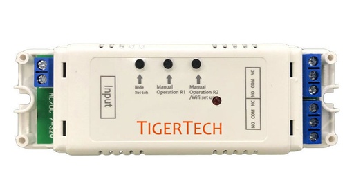 Wifi Controller - 2 Channels 7-32V Gate Remote Control Receiver 433.92Mhz 