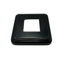 Square Steel Base Plate Cover: 75x75mm Post, 170x170mm Base - Black
