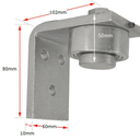 Zinc Plated Steel Bolt-On Bearing Hinge - Up To 600kg - Top Hinge Only