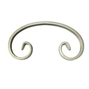 C Scroll 180x95x12x6mm- Zinc Plated