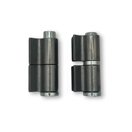 Zinc Plated Weld-On Shackle Hinges - Black, 20mm Pin, 600kg - Pair