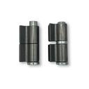 Zinc Plated Weld-On Shackle Hinges - Black, 20mm Pin, 600kg - Pair