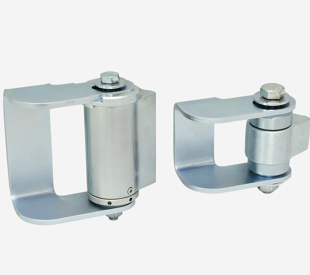 D&D Steel Self Closing BadAss Face Mount Hinge Set - Zinc Finish, Up To 140kg - Set