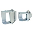 D&D Steel Self Closing BadAss Face Mount Hinge Set - Zinc Finish, Up To 140kg - Set