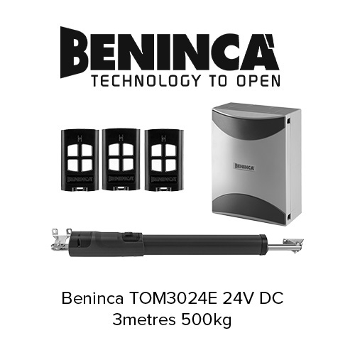 Beninca Single Swing Gate Motor TOM3024E Motor Kit